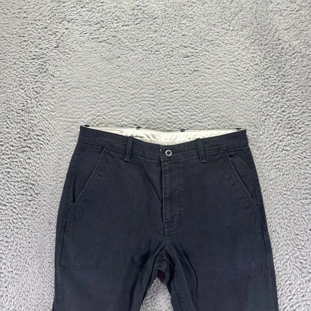 Levi's Pant Mens 33x27 Black Cotton Jogger Tapered Leg Travel‎ Workwear Stretch